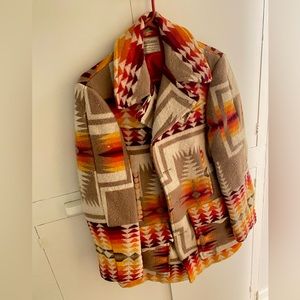 Rare Pendleton Blanket Peacoat in Beautiful Condition